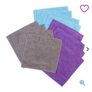 NEW IN PACKAGE Campanelli 10 PACK Microfiber Cloth Towel Antimicrobial Anti-Odor